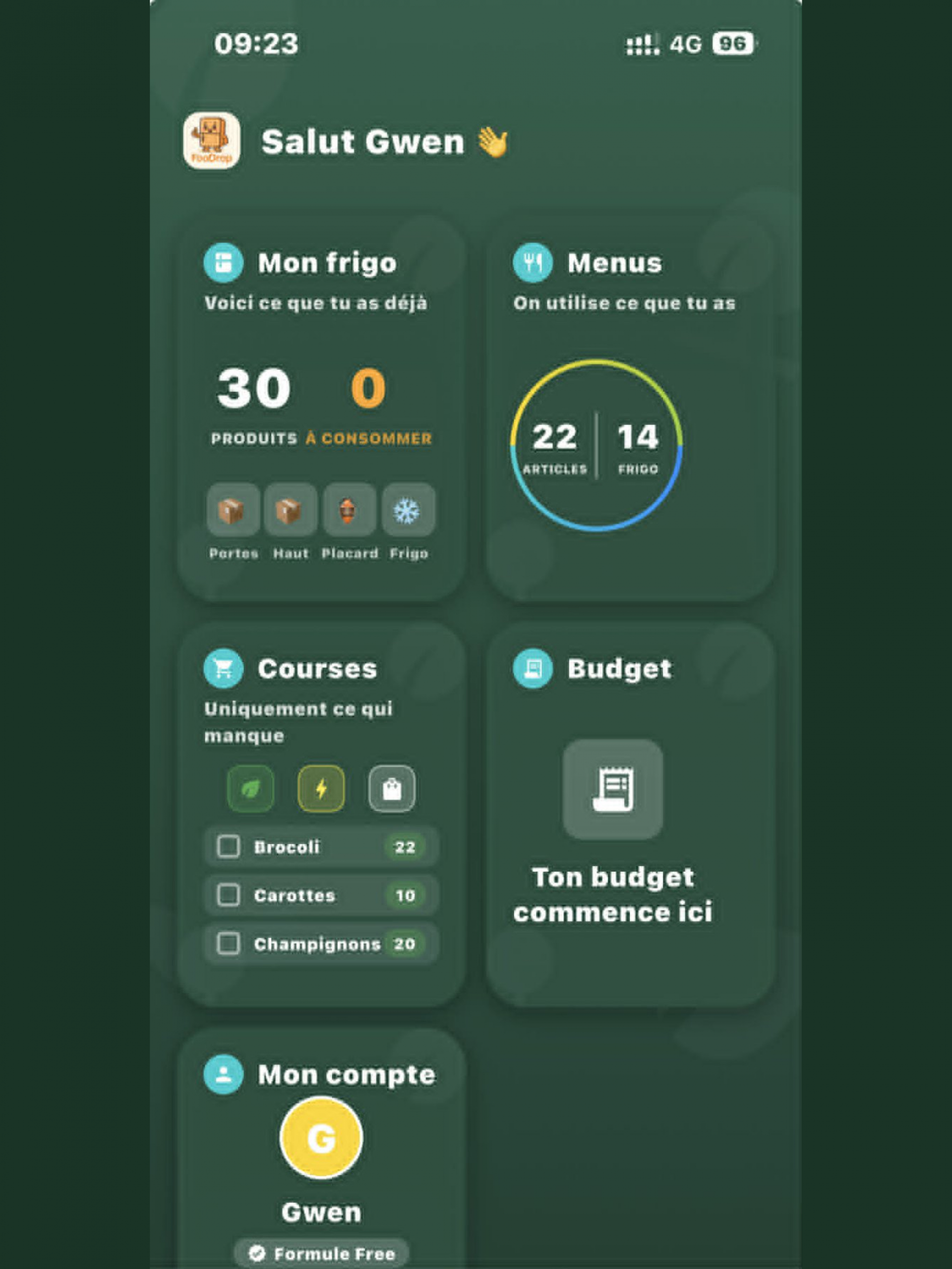 Application FooDrop
